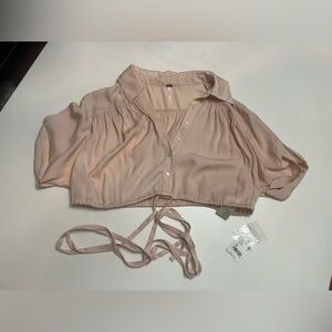 Free People All My Yesterdays crop top NWT Medium